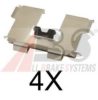 CARRAB BP 2446 Accessory Kit, disc brake pads